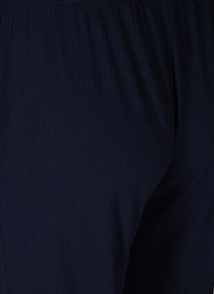 Lockere Hose aus Rippqualität, Navy Blazer, Packshot image number 3