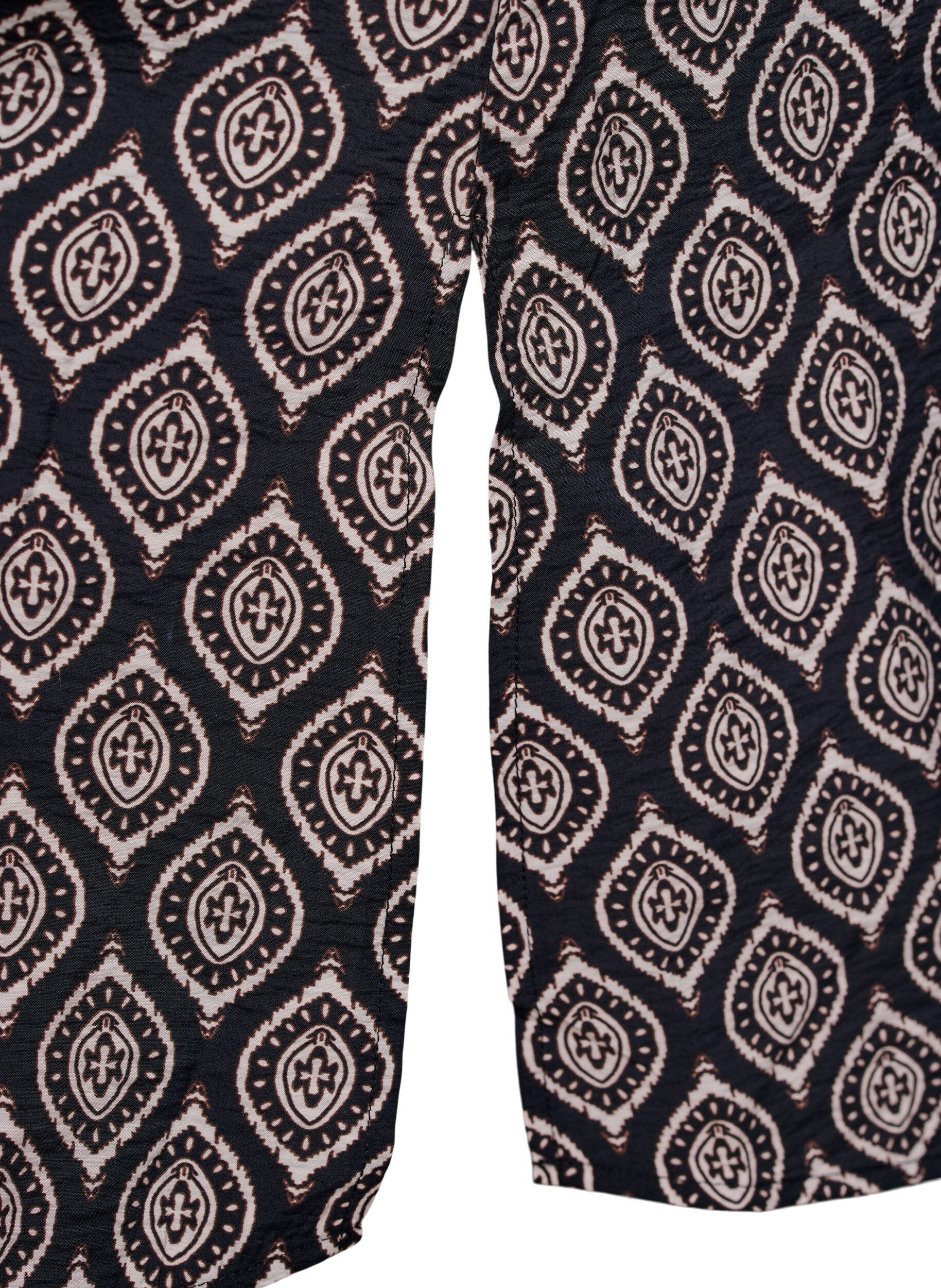 Zizzi Kleid aus Viskose mit V-Ausschnitt, Blau, Packshot image number 3