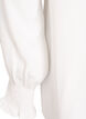 Bluse mit Smockb&uuml;ndchen und V-Ausschnitt, Vanille, Packshot image number 3