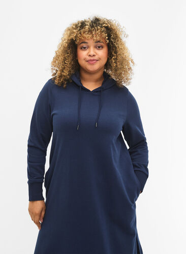 Sweatshirtkleid mit Kapuze, Dress Blues, Model image number 2