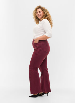 Flared Jeans mit extra hoher Taille, Port Royale, Model image number 3