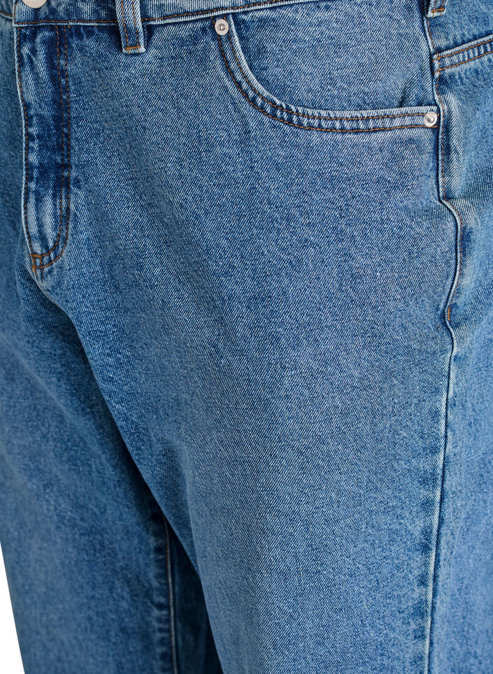 Mille Mom-Fit-Jeans mit hoher Taille, Blau, Packshot image number 2