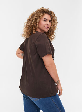T-Shirt aus Bio-Baumwolle mit Aufdruck, Molé, Model image number 1