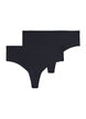 2er-Pack invisible G-String , Schwarz, Packshot image number 0