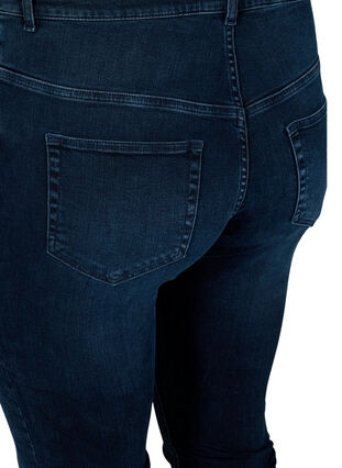 Super Slim Amy Jeans mit hoher Taille, Blue/Black Denim, Packshot image number 3