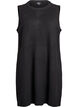 Kurzes &auml;rmelloses Strickkleid, Schwarz, Packshot image number 0