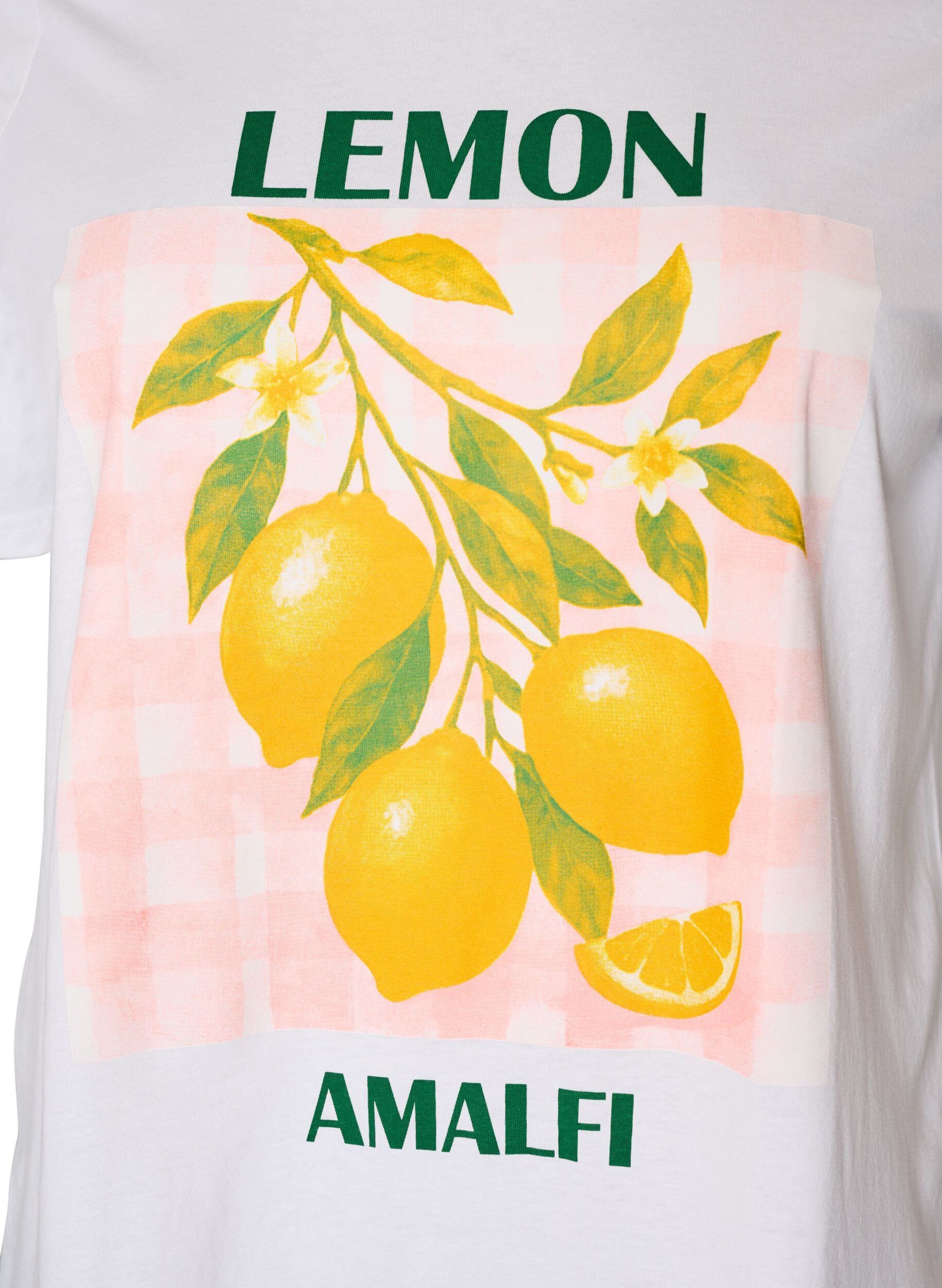 ZizziT-shirt aus Baumwolle mit Print, Wei&szlig;, Packshot image number 2
