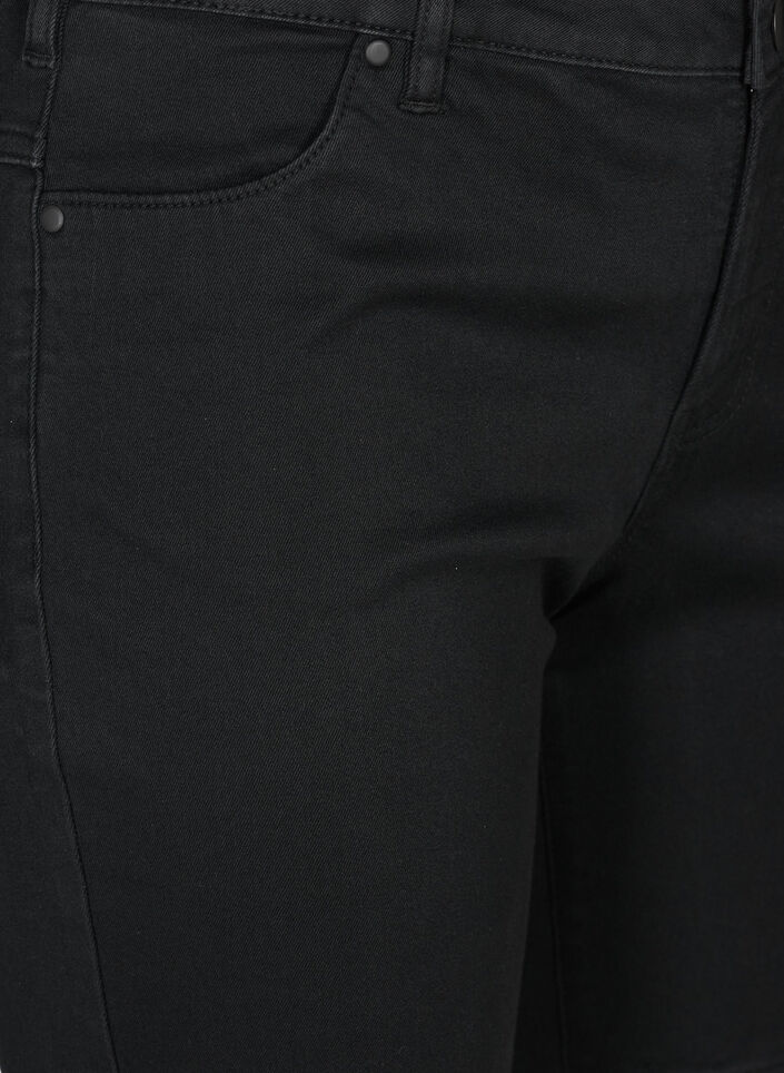 Slim Fit Emily Shorts mit normaler Taille, Schwarz, Packshot image number 3