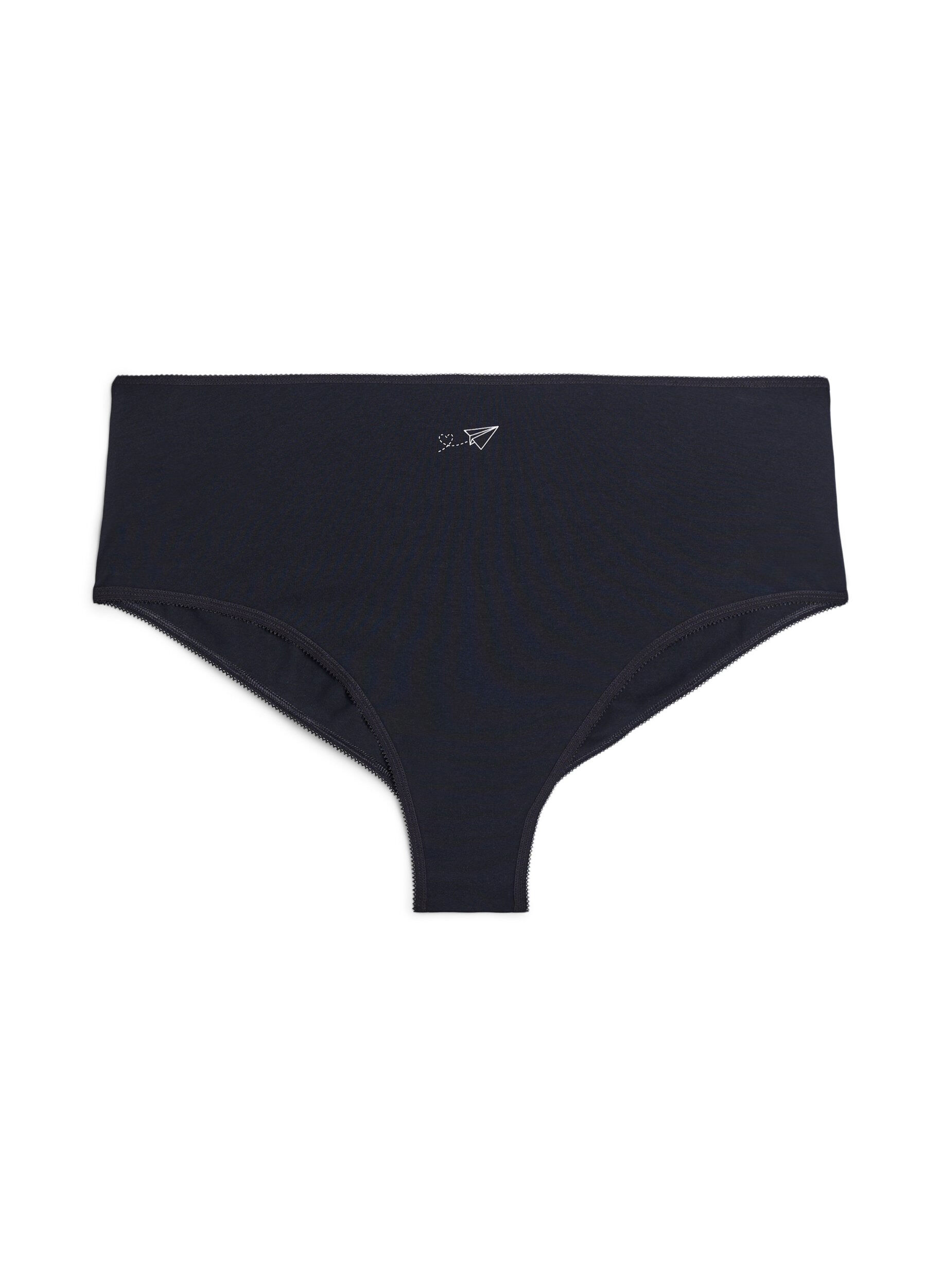 Zizzi 7-pack Hipster-Slips mit normaler Taillenh&ouml;he, Lila, Packshot image number 2