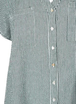 Kurzärmeliges Baumwollhemd mit Streifen, Scarab Stripe, Packshot image number 2