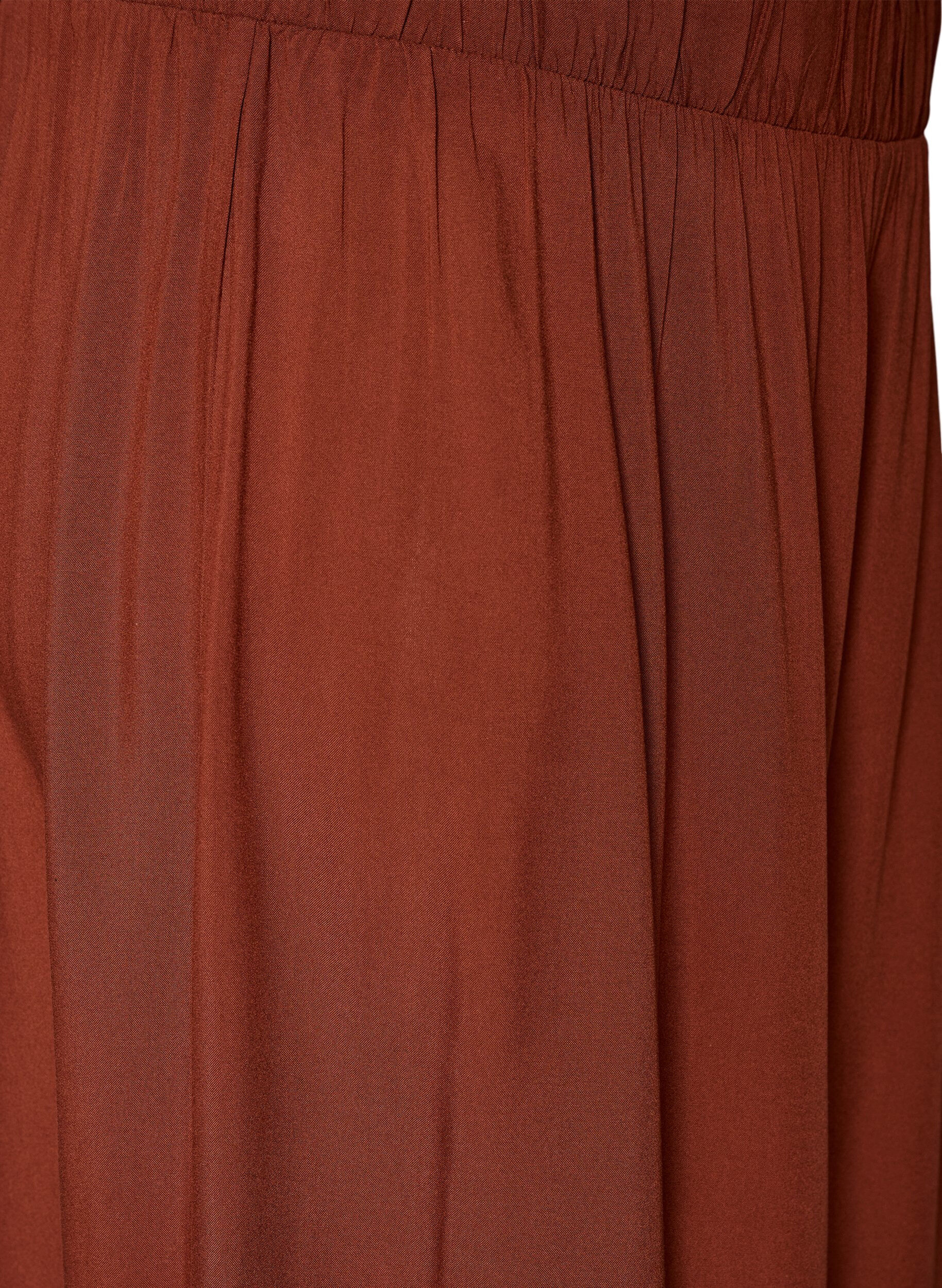 ZizziCulottes aus Viskose mit hoher Taille und weiten Beinen, Rot, Packshot image number 2