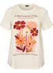 T-shirt aus Baumwolle mit Print, Vanille, Packshot image number 0