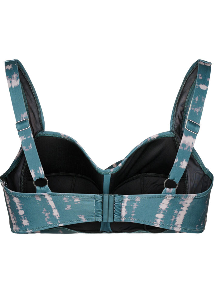 Bedrucktes Bikini-Top, Tie Dye AOP, Packshot image number 1