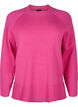 Pullover aus Viskosemischung mit Seitenschlitz	, Raspberry Rose, Packshot image number 0