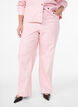 Farbige Myra Jeans mit Streifen und weiten Beinen, Pink, Model image number 2