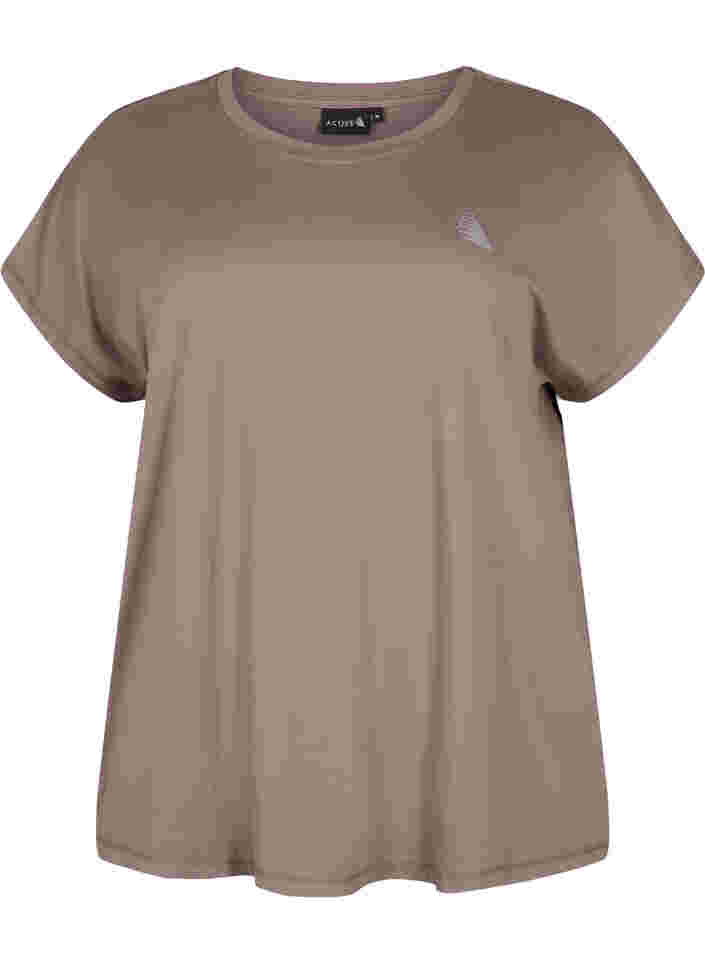 Kurzarm Trainingsshirt, Iron, Packshot image number 0