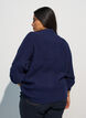 Pullover aus Rippstrick mit Puff&auml;rmeln und Kn&ouml;pfen, Blau, Model image number 2