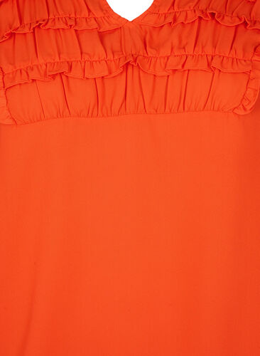 Langärmlige Bluse mit Rüschendetails, Orange.com, Packshot image number 2