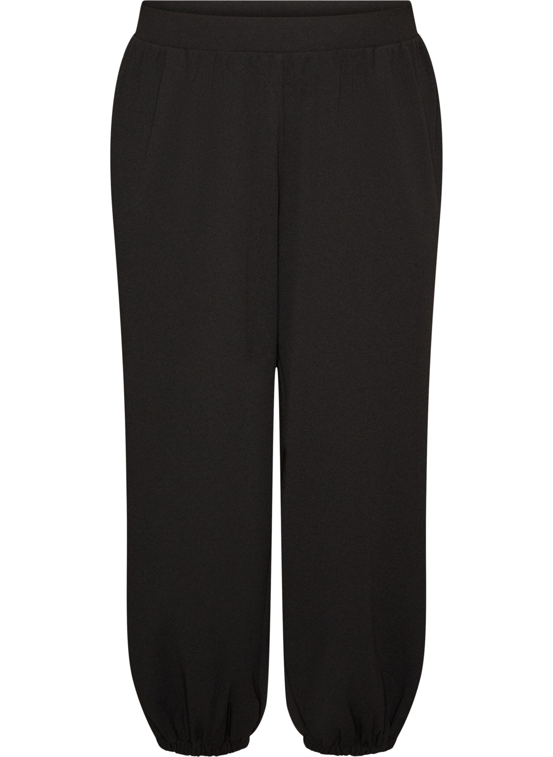ZizziHoch taillierte Ballonhose aus Jersey, Schwarz, Packshot image number 0