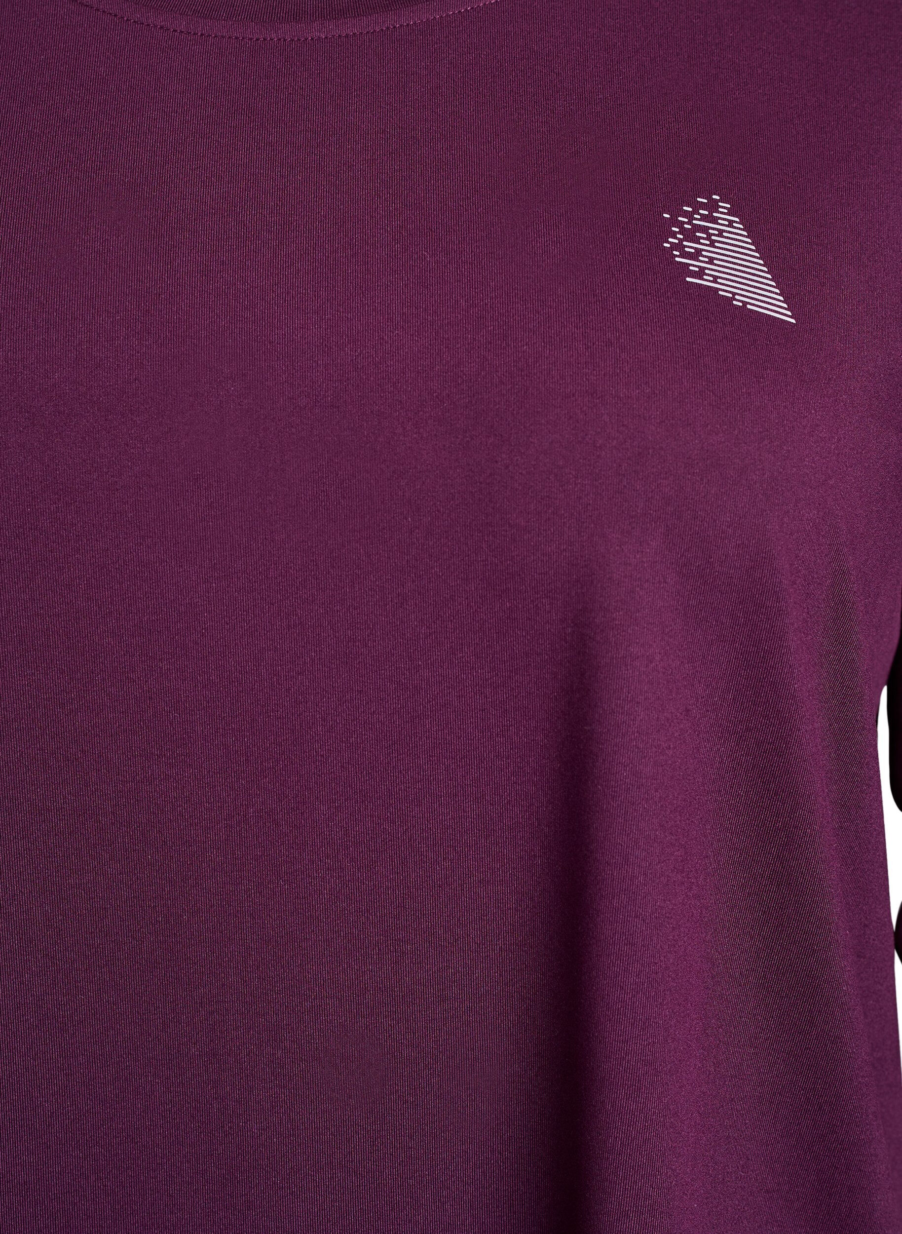 ZizziTrainingsshirt mit 3/4-&Auml;rmeln, Lila, Packshot image number 2