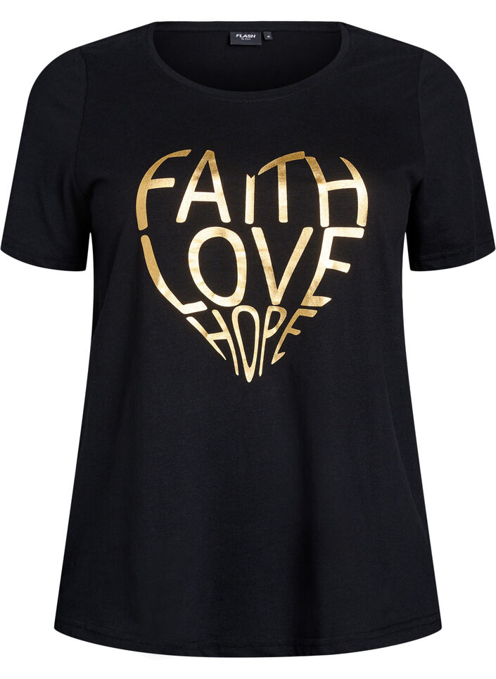 FLASH - T-Shirt mit Print, Schwarz, Packshot image number 0