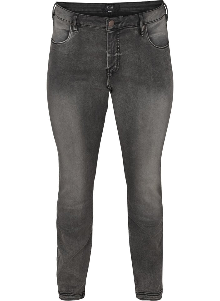 Slim Fit Emily Jeans mit normaler Taillenh&ouml;he, Grau, Packshot image number 0