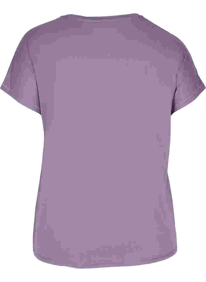 Einfarbiges Trainings-T-Shirt, Purple Sage, Packshot image number 1