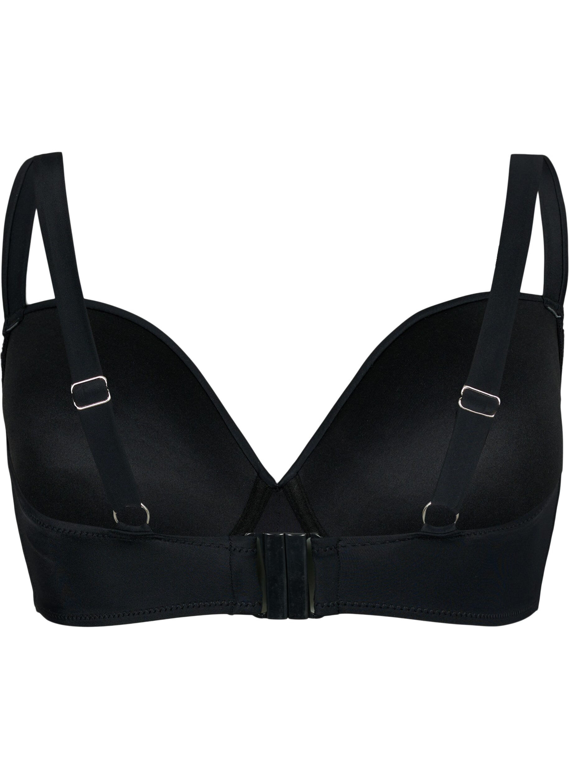 Zizzi Bikini-BH mit vorgeformten Cups, Black, Packshot image number 1
