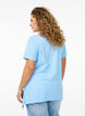 T-Shirt mit Rundhalsausschnitt und A-Linie, Blau, Model image number 2