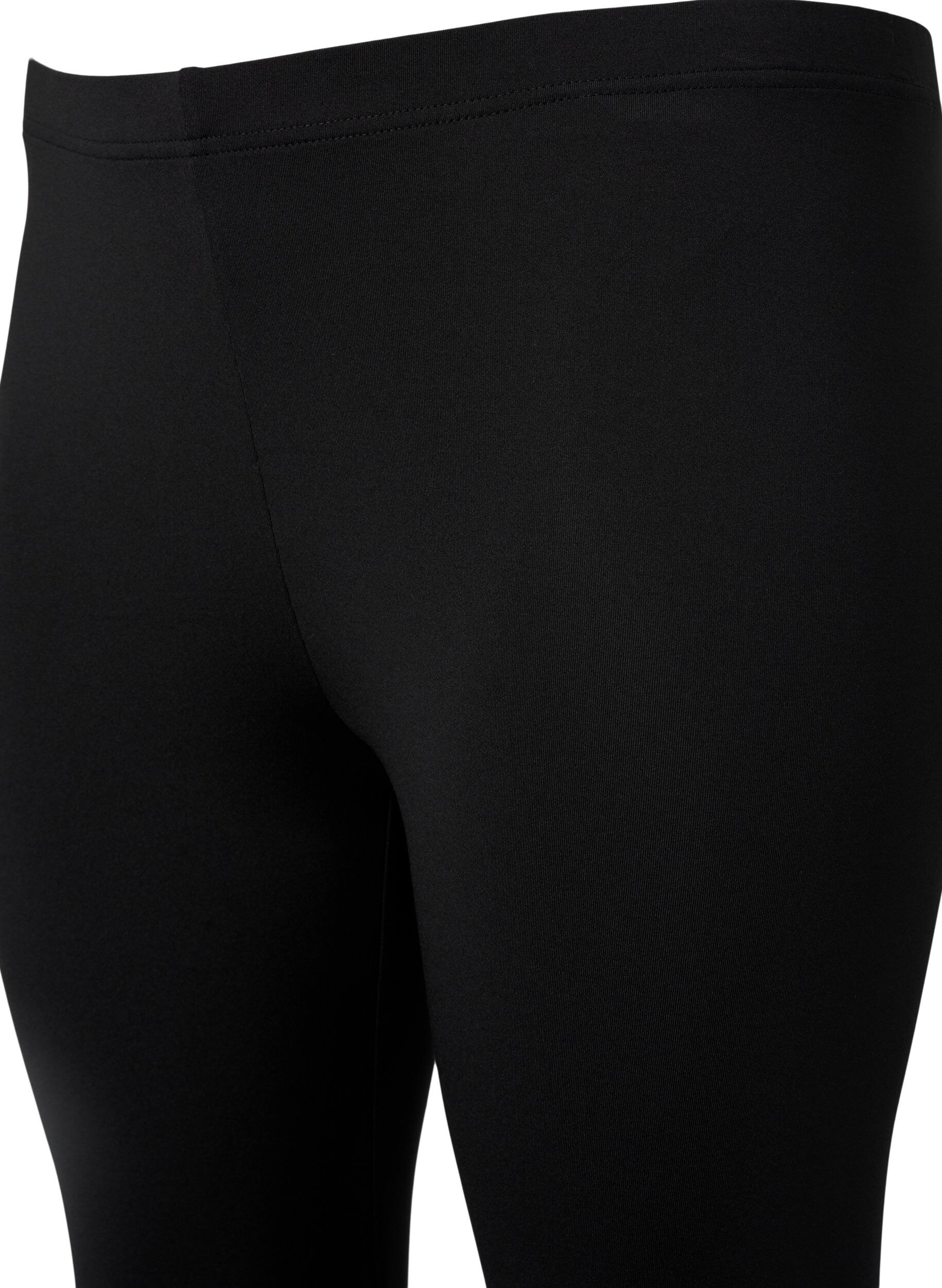 Zizzi 2er-Pack 3/4 Leggings mit Spitze, Black / Black, Packshot image number 3