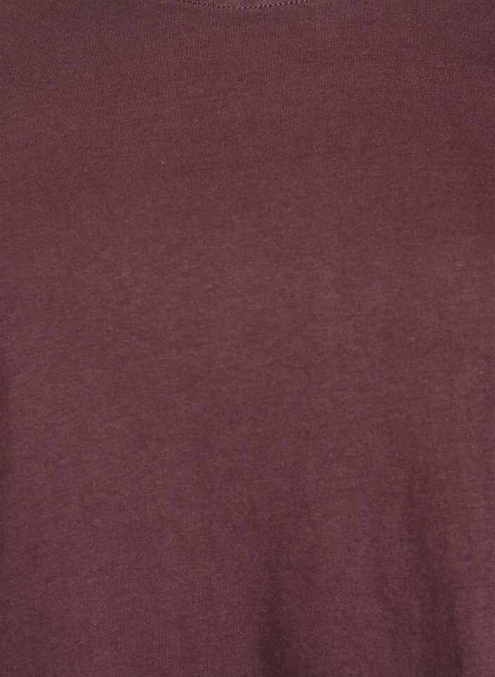 Basic-T-Shirt aus Baumwolle mit Rundhalsausschnitt, Braun, Packshot image number 2
