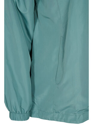 Kurze Jacke mit Kapuze und verstellbarem Saum, Sagebrush Green, Packshot image number 3