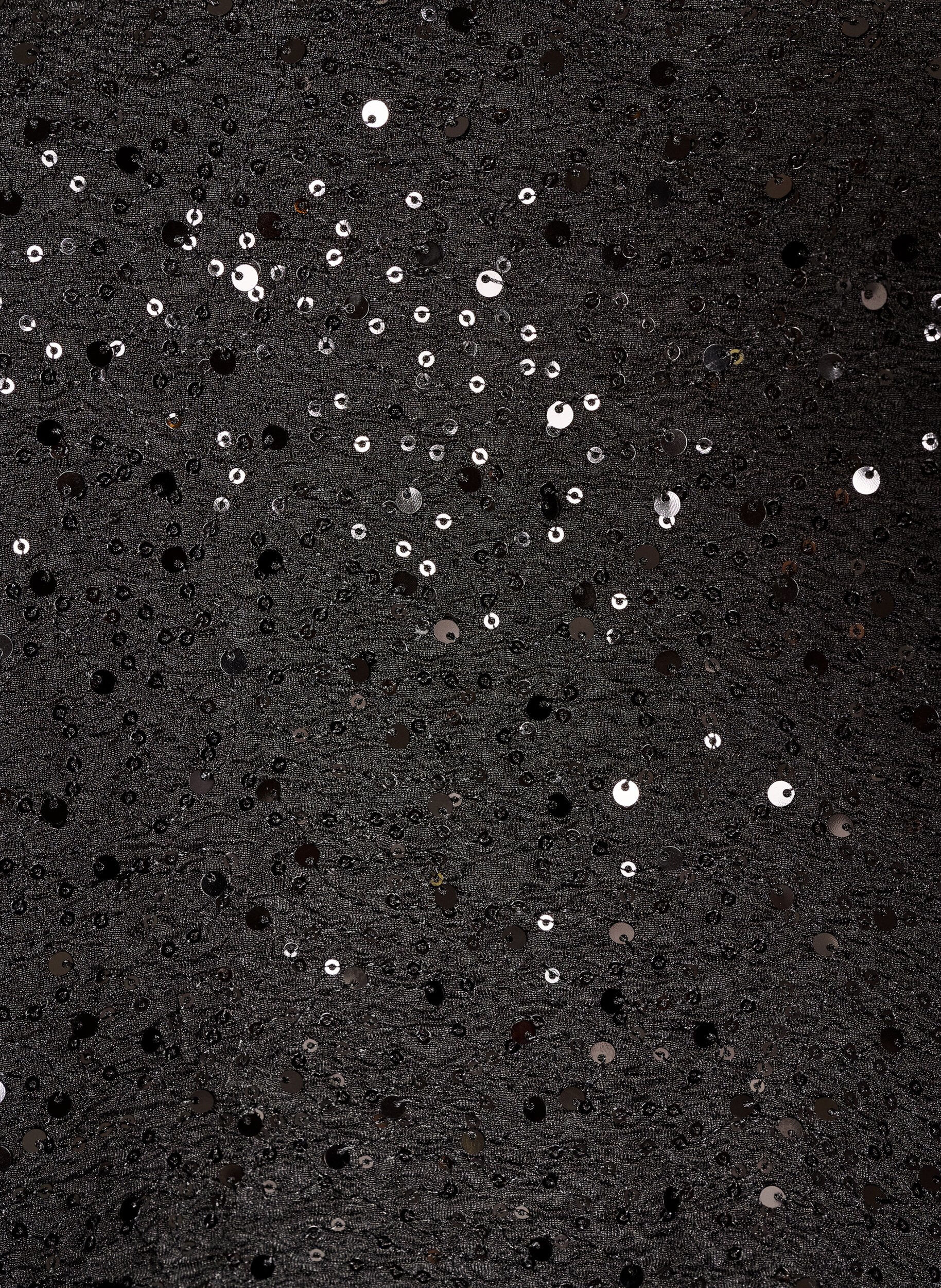 ZizziPaillettenbluse mit Ballon&auml;rmeln, Schwarz, Packshot image number 2