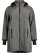 Softshelljacke mit abnehmbarer Kapuze, Grau, Packshot image number 0