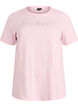 T-Shirt aus Baumwolle mit dekorativem Frontdetail, Pink, Packshot image number 0
