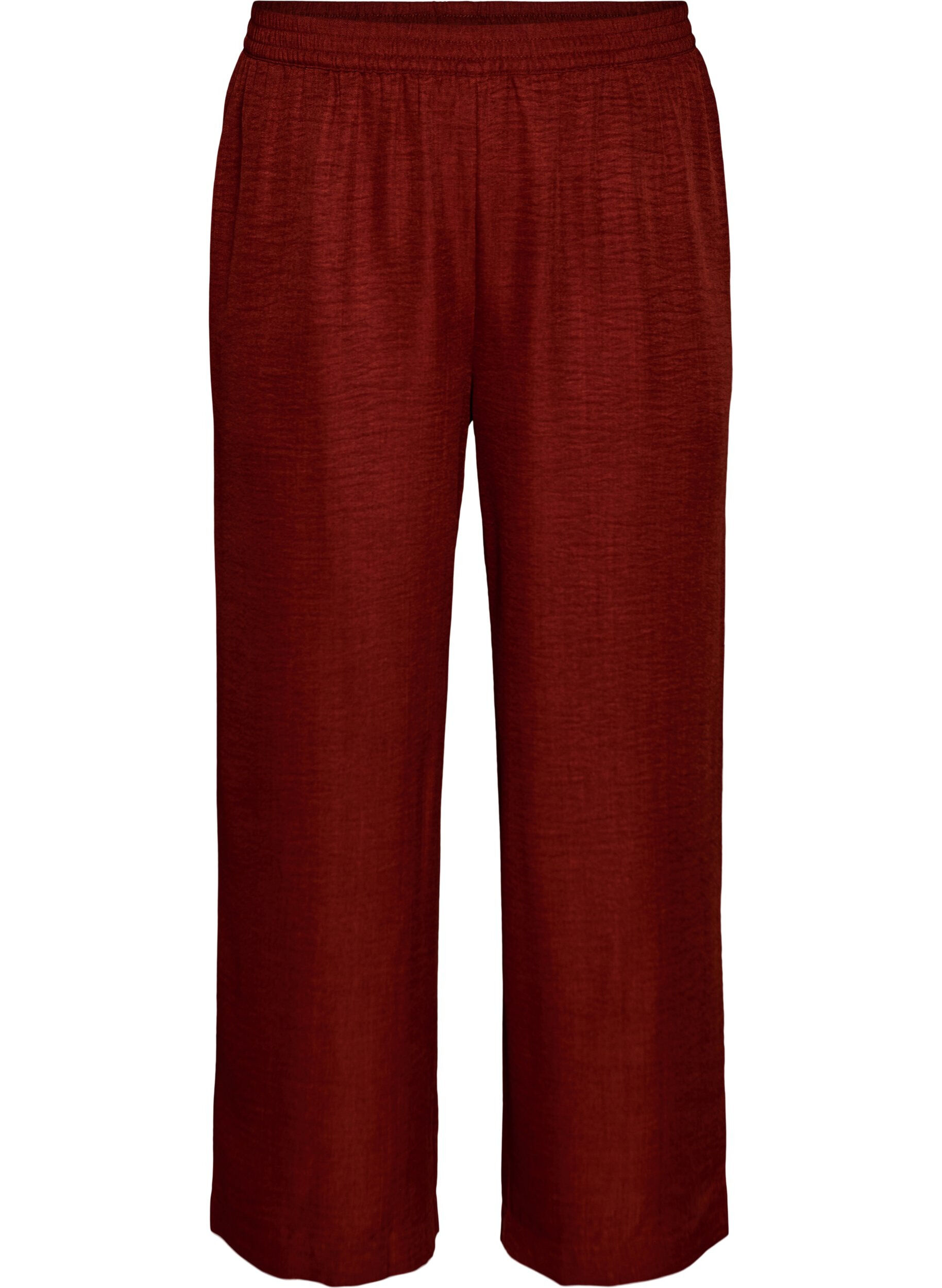 Lockere Hose mit elastischem Bund und Taschen