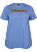T-Shirt aus Bio-Baumwolle mit Frontprint, Blau, Packshot image number 0