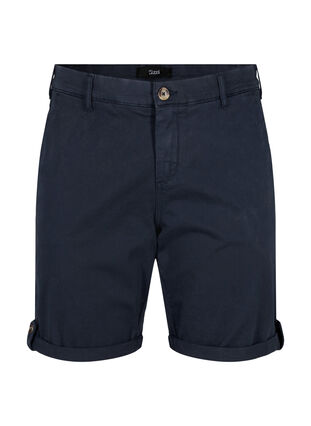 Kurze Hosen im Chino-Stil mit Taschen, Navy Blazer, Packshot image number 0