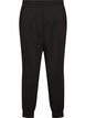 Jerseyhose mit hoher Taille und Taschen, Schwarz, Packshot image number 1