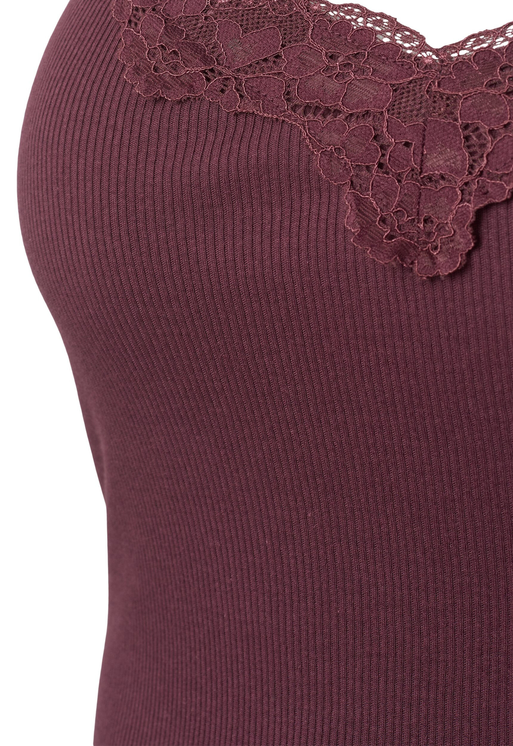 Zizzi 2-Pack gerippte Nachttops, Black/Fudge, Packshot image number 2