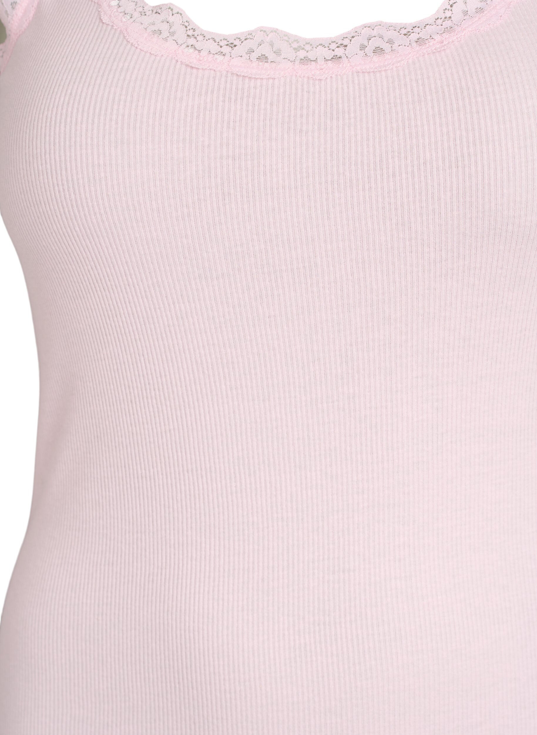 Zizzi Top mit Spitzen, Rot, Packshot image number 2