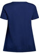 T-Shirt mit Rundhalsausschnitt und A-Linie, Blau, Packshot image number 1