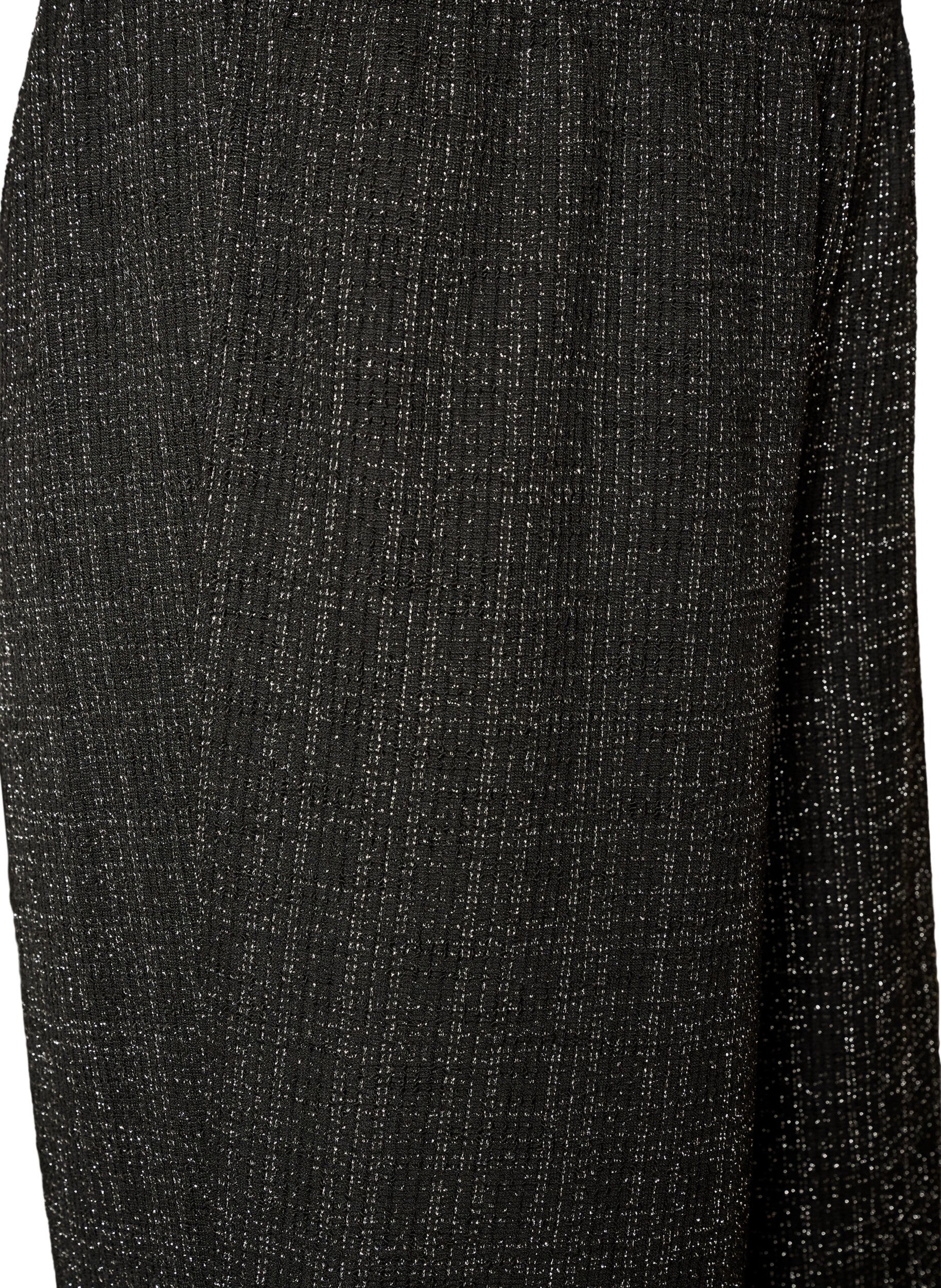 ZizziHose aus Boucl&eacute; mit geradem Bein, Schwarz, Packshot image number 2