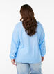 Bluse mit Stickereidetails, Blau, Model image number 2