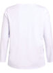 Basic Top aus Jersey mit langen &Auml;rmeln, Wei&szlig;, Packshot image number 1
