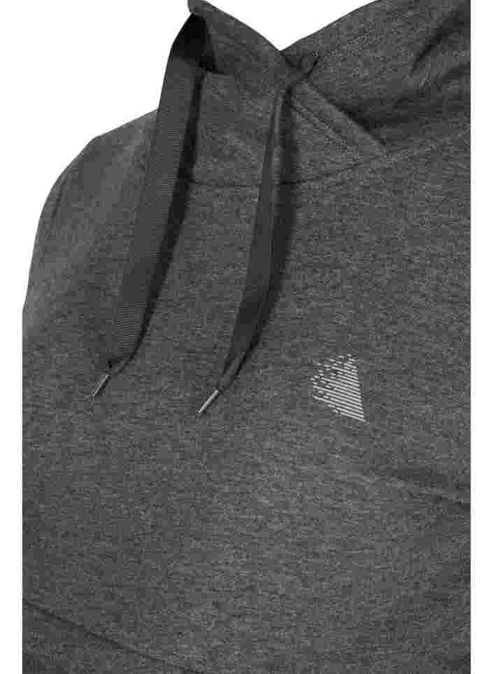 Schwangerschafts-Sweatshirt mit Stillfunktion, Dark Grey Melange, Packshot image number 2