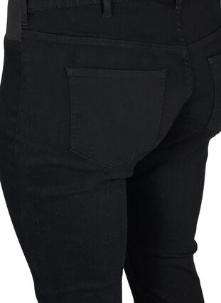 Super slim Amy Jeans mit Gummizug in der Taille, Black, Packshot image number 3