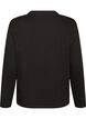 Basic T-Shirt mit langen &Auml;rmeln, Schwarz, Packshot image number 1