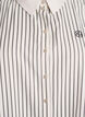 Lockeres gestreiftes Hemd mit breiten Manschetten, Wei&szlig;, Packshot image number 2