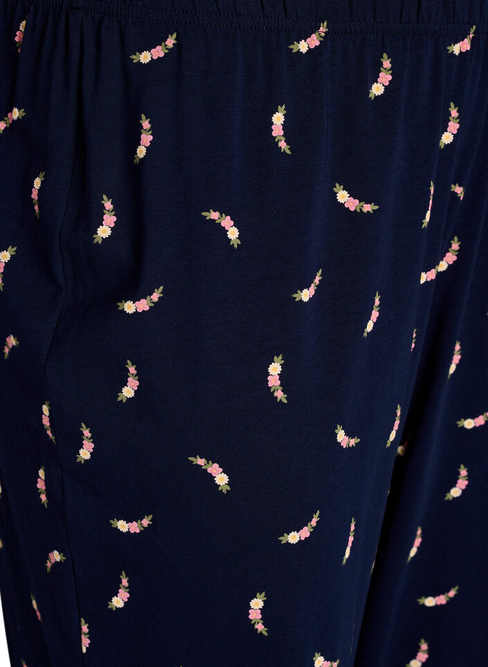 Bedruckte Pyjamahose, Blau, Packshot image number 2